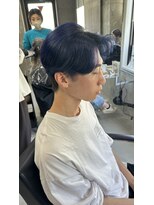 ラック(LUCK)&nbsp;ダークアッシュ/アッシュブラック/カルマパーマ/ベリーショート