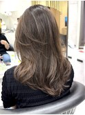 レイヤーカット かきあげ前髪