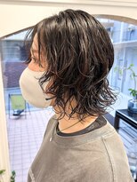 ラレイ ハラジュク(Lalei harajuku)&nbsp;【白石】韓国風毛先くしゃっとニュアンスパーマ/ウルフボブ