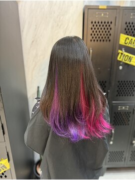 ヴァイス 渋谷店(VAICE) 《インナーカラー ピンク×パープル》