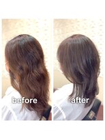 アウラ(aura) カット+ハーバルカラー+艶髪トリートメント