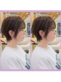ショートボブ　