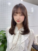 アンジェリカラボ 梅田店(ANGELICA LABO)&nbsp;韓国風レイヤー×ミルクティーグレージュ