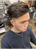 外国人風オールバックフェード