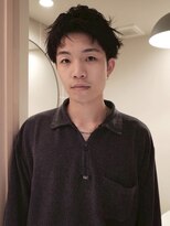 men's/メンズ/ダウンパーマ/黒染め/韓国/ブルーブラック/表参道