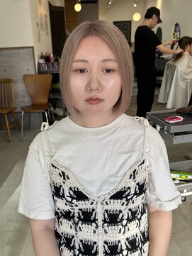 ラック 津田沼(LUCK) ミルクティーベージュケアブリーチ