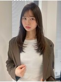 くびれヘア/韓国ヘア/レイヤー/透明感/顔まわり銀座/20代30代