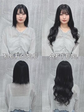 リップ 大阪本店(LIP) 【レミー100%最高級人毛/ロング】シールエクステ80枚