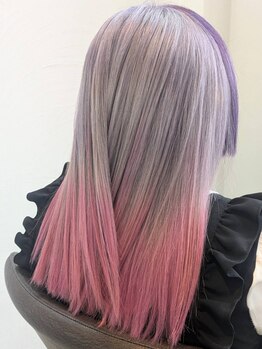 ウィズ ANNEX店(With)の写真/【新大平下駅から車で3分】NEW!!〈カラーミューズ〉★流行りのハイトーン・インナーカラーが綺麗に染まる♪