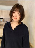 外ハネくびれボブ×顔まわりレイヤー