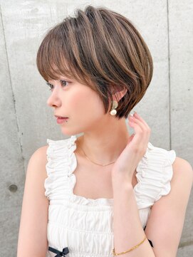 ショート/ショートボブ/顔周り/縮毛矯正/小顔/立川