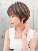 ショート/ショートボブ/顔周り/縮毛矯正/小顔/立川