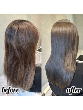 ストレートスタイル/艶髪/髪質改善/縮毛矯正/表参道/青山/外苑前