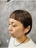 ぱっつんボブ
