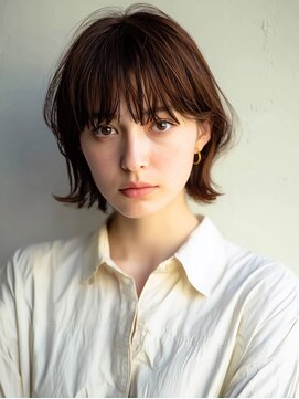 アンドレイ 表参道(andrey) 着物ヘア/ダークアッシュ/ミディアムレイヤーカット/表参道