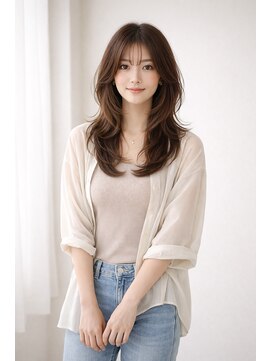 アグ ヘアー ロジェット 松本桐店(Agu hair rojet) くびれレイヤーミディアム◎