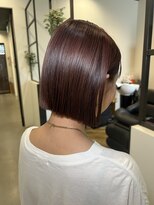 ルチア ヘア ステラ 京都店(Lucia hair stella)&nbsp;タッセルボブハッシュボブボルドーカラー京都河原町学割U24