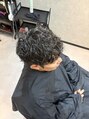 ルード(Rude) メンズパーマ セットが簡単、適量を揉み込みほぐすだけ。西明石