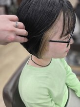 ソル(SOL)&nbsp;インナーカラー×切りっぱなしボブ