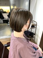 お～るうぇいず(always)&nbsp;ハイライトグレージュミルクティーカラーフェミニンショートボブ