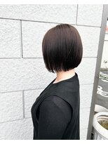 セットアップ 岡山北長瀬店(SET-UP) ダークアッシュ ぱっつんボブ/ダークカラー