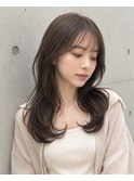 ふんわりセミロングレイヤー/シースルーバング/20代30代40代池袋