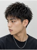 ツーブロックショート