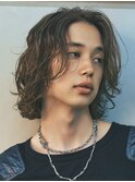 渋谷メンズボブメンズミディアムシャドウパーマニュアンスパーマ