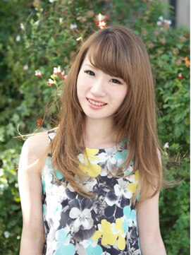 アース 横浜店(HAIR&MAKE EARTH) ミルクティーベージュロング【EARTH横浜店】