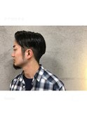 zerohairHANARE メンズ バーバー 七三分け ツーブロック