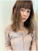 ハイライトミルクティーベージュ×アンニュイウェーブ