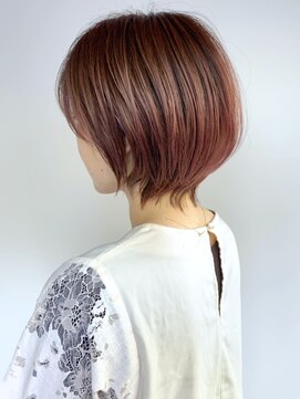 アイティー バイ アルバム 中野店(IT by ALBUM) ちびウルフピンクベージュ_マッシュショート_ba331333