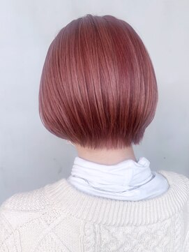 アイティーバイアルバム 松戸店(IT by ALBUM) チェリーカラー_カーキグレージュマッシュショート_ba322133