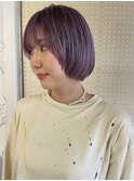 ビタミンカラーパープルマッシュボブ
