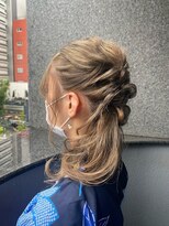 エクリ シセイドウ 麻布十番店(equri×SHISEIDO)&nbsp;【麻布十番】くるりんぱで浴衣アレンジ♪