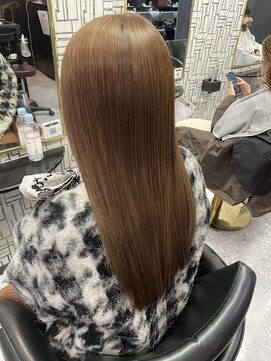 アローズ 久留米店(arose) 大人可愛い透明感立体感グレージュ×エアストレート