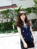 モニカ 横須賀中央店(Monica)&nbsp;♪斜めバングのふわモテロング♪【横須賀中央】