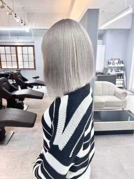 オズ 郡山桑野店(OZ) 【OZ田中】ホワイトアッシュ#ブリーチ＋カラー