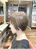 ショートボブ/ミニボブ×艶カラ-