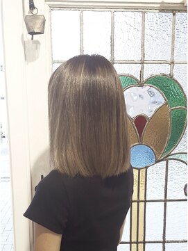 ローグ ヘアー 金町店(Rogue HAIR) 20代30代40代◎ローグ金町(たか)マチルダロブ前髪なしグレージュ
