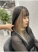 フェイスフレーミング/インナーカラー/ミルクティーベージュ