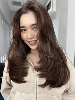 サイン 表参道(SIGN)&nbsp;ミディアムヘアグレージュカラーデザインカラーシルキーベージュ