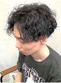 波巻きパーマ/かき上げセンターパート/ツイストスパイラルパーマ