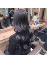 アッシュ 笹塚店(Ash)&nbsp;ショート/くすみブルー/イヤリングカラー/韓国ヘア[U24/笹塚