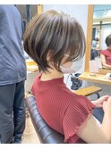 30代/40代/50代・絶壁解消・小顔前下がりショートボブ【中村】