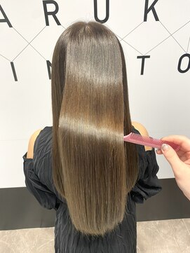 ハルキミナト ジャパン ヨコハマ(HARUKI MINATO japan YOKOHAMA) 潤艶美髪 オリーブカラーで柔らかい印象に