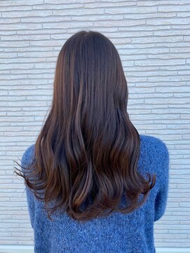 美容室 フォーリア Foglia ロングヘア　ベージュブラウン　ナチュラルカラー