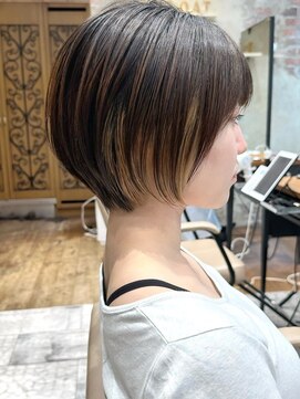 アフロート ルヴア(AFLOAT RUVUA) みねスタイル♪ 似合わせ ショート ボブ 30代 40代 小顔 新宿