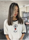 ハイライトハイトーンダブルカラー20代30代40代前髪ブリーチ