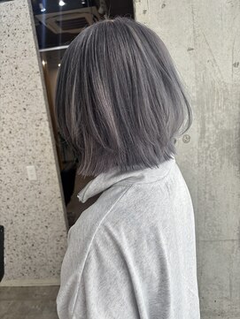 ラニヘアサロン(lani hair salon) シルバーカラー/ハイトーン/寒色カラー/ボブウルフ/グレー